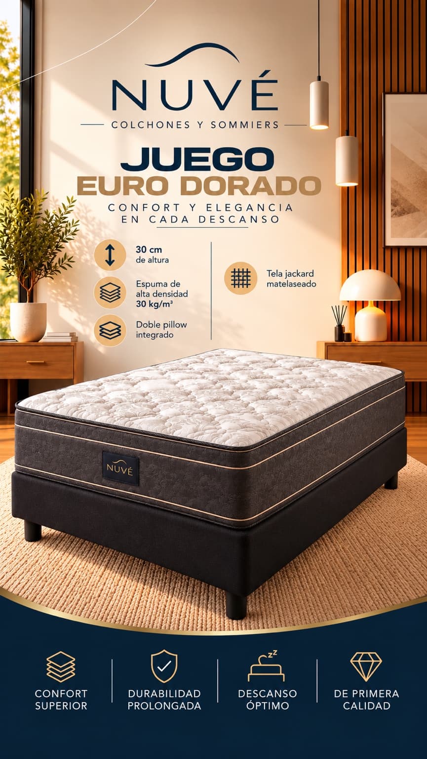 NUVÉ Juego Euro DORADO